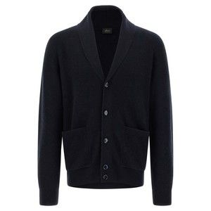 Brioni Shawl Collar Cashmere And Wool Blend Cardigan - NWT